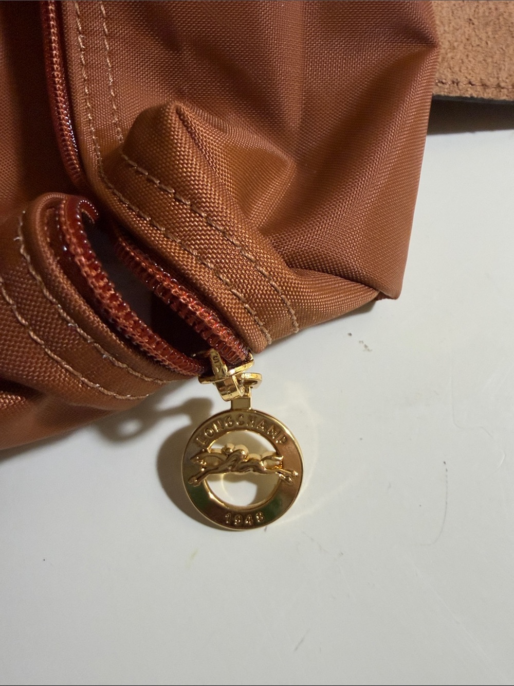 Longchamp Le Pliage Backpack in Rust - Picture 8 of 8